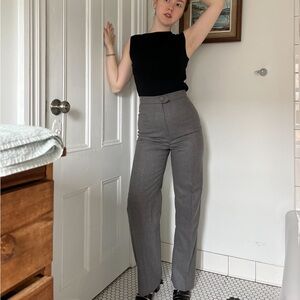 Gorgeous Vintage Oscar de la Renta Gray Wool Pants